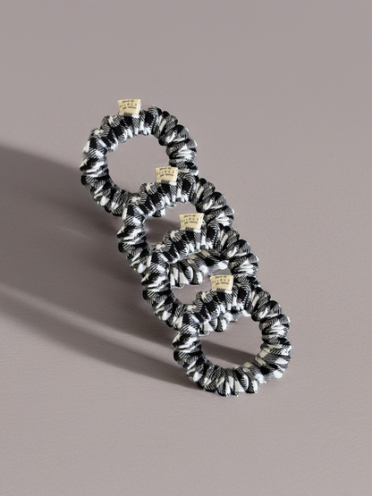 Scrunchies Black Gingham Checker